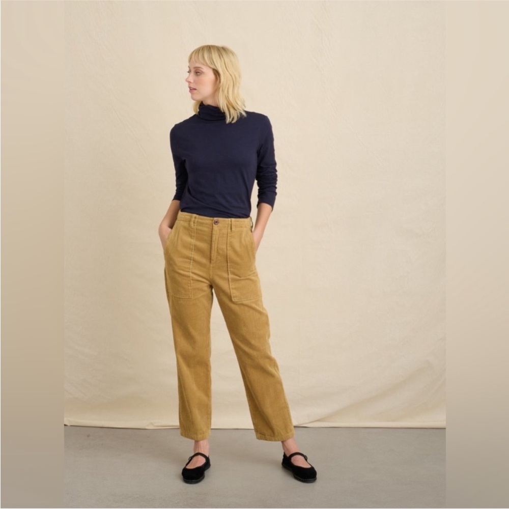 ALEX MILL Corduroy Neil Utility Trousers Pants Women’s Size 2 In Camel